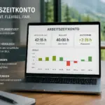 KI-Bild zur Verdeutlichung eines Arbeitszeitkontos.